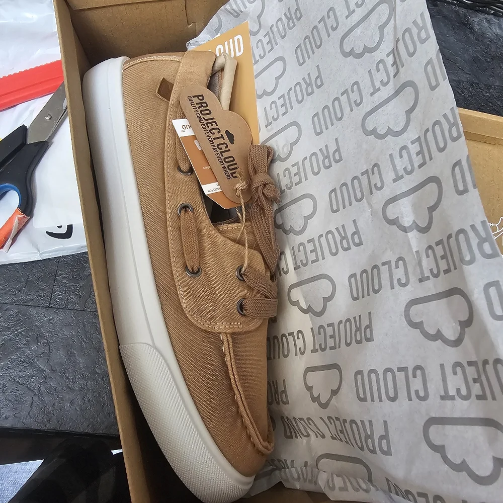 NIB Project Cloud Boat Deck Shoes Sneakers Loafers Size 9 Topsiders Canvas - Picture 12 of 13
